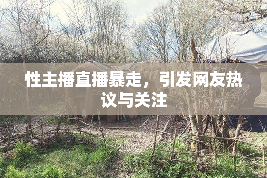 性主播直播暴走，引发网友热议与关注