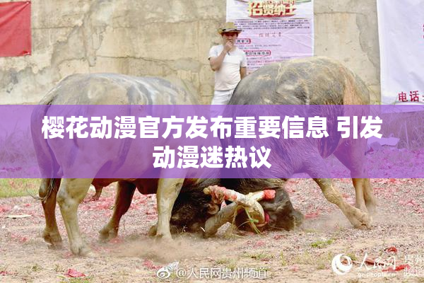 樱花动漫官方发布重要信息 引发动漫迷热议