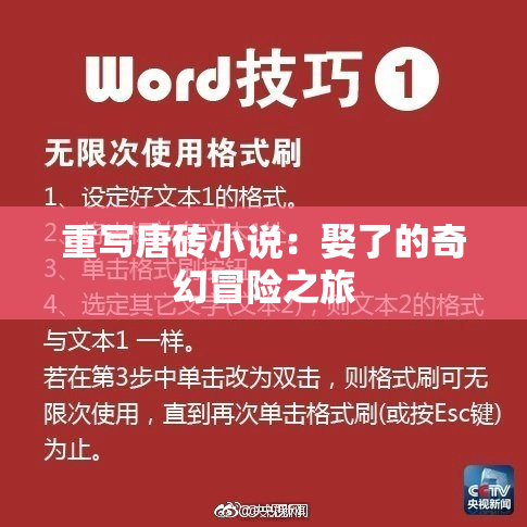 重写唐砖小说：娶了的奇幻冒险之旅