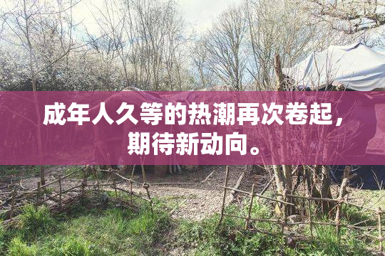 成年人久等的热潮再次卷起，期待新动向。