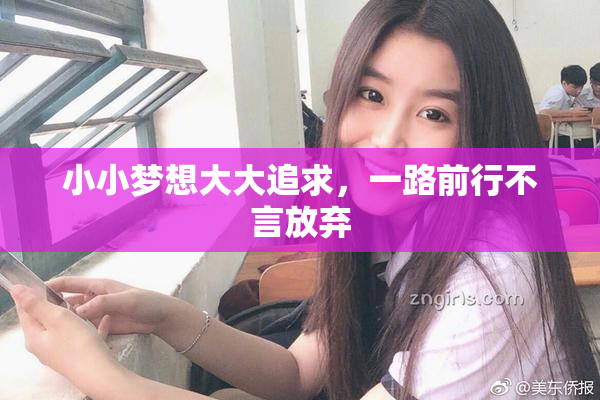 小小梦想大大追求，一路前行不言放弃