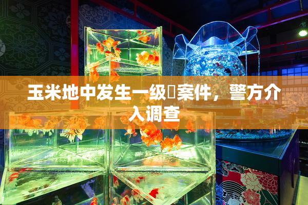 玉米地中发生一级婬案件，警方介入调查