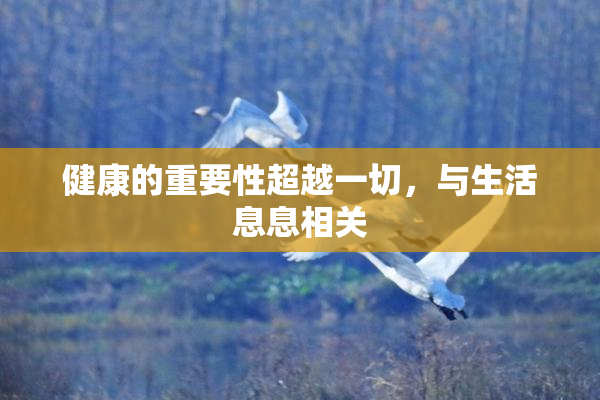 健康的重要性超越一切，与生活息息相关