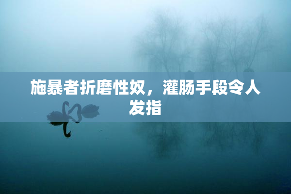 施暴者折磨性奴，灌肠手段令人发指