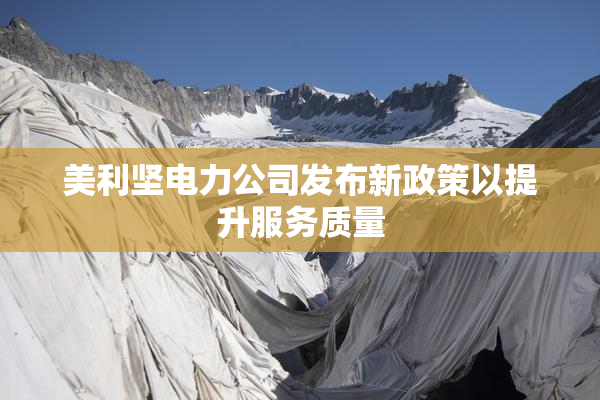 美利坚电力公司发布新政策以提升服务质量