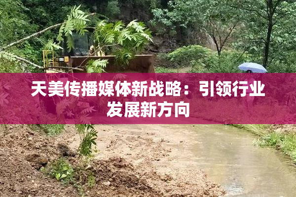 天美传播媒体新战略：引领行业发展新方向