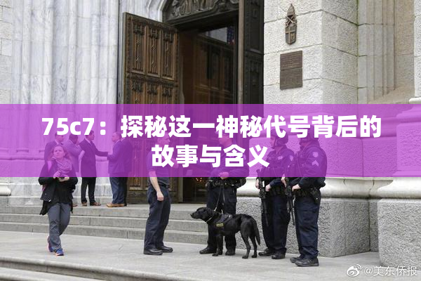75c7：探秘这一神秘代号背后的故事与含义