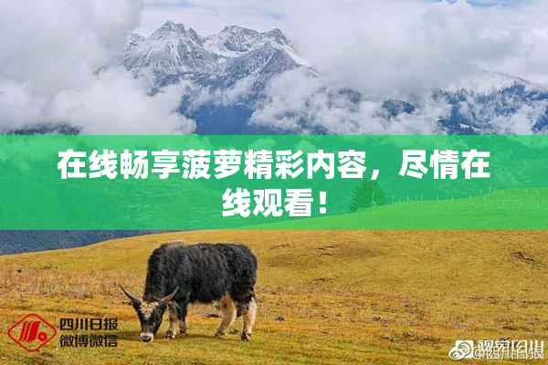 在线畅享菠萝精彩内容，尽情在线观看！