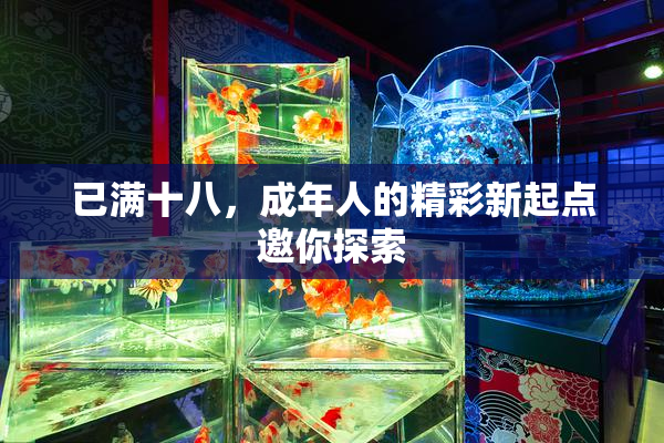 已满十八，成年人的精彩新起点邀你探索