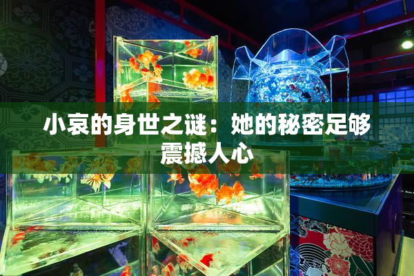 小哀的身世之谜：她的秘密足够震撼人心