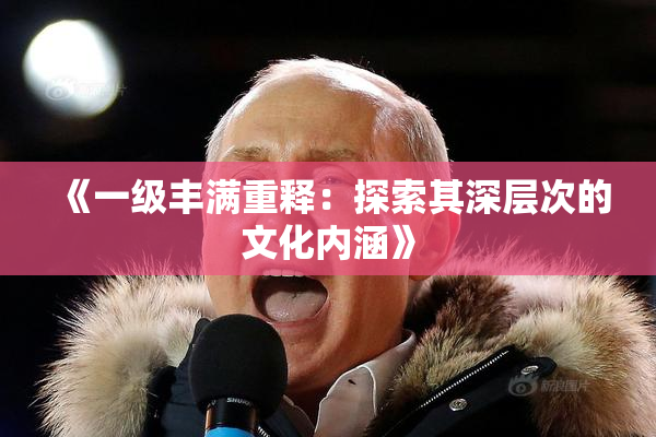 《一级丰满重释：探索其深层次的文化内涵》