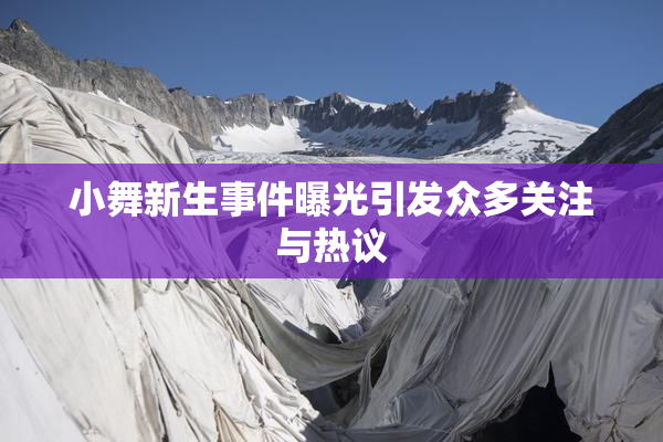 小舞新生事件曝光引发众多关注与热议