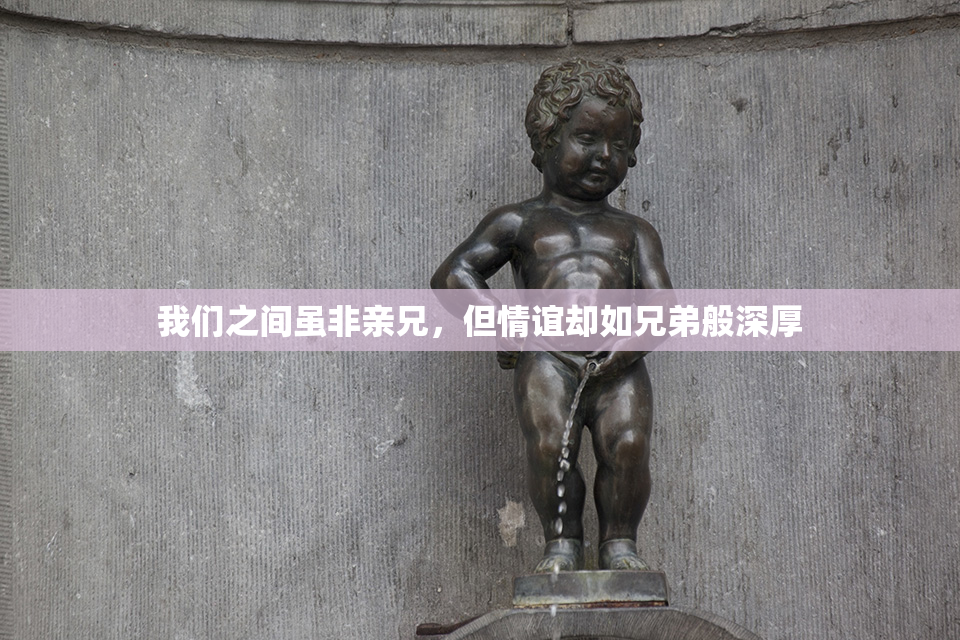 我们之间虽非亲兄，但情谊却如兄弟般深厚