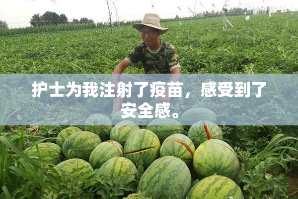 护士为我注射了疫苗，感受到了安全感。