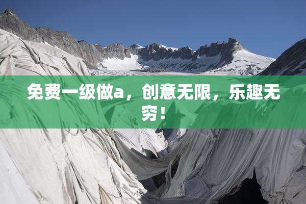 免费一级做a，创意无限，乐趣无穷！