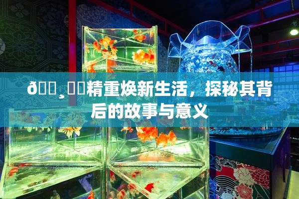 🌸‌✿精重焕新生活，探秘其背后的故事与意义