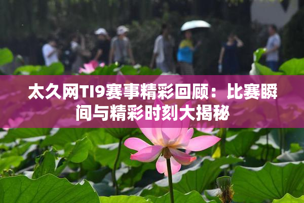 太久网TI9赛事精彩回顾：比赛瞬间与精彩时刻大揭秘