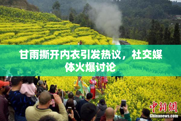 甘雨撕开内衣引发热议，社交媒体火爆讨论