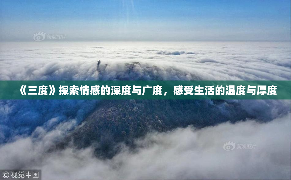 《三度》探索情感的深度与广度，感受生活的温度与厚度
