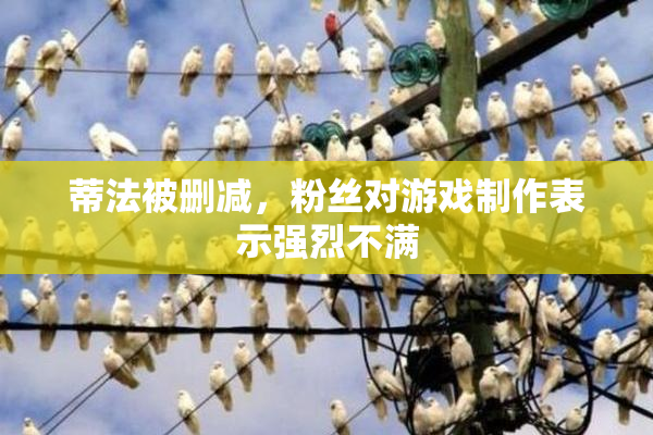 蒂法被删减，粉丝对游戏制作表示强烈不满