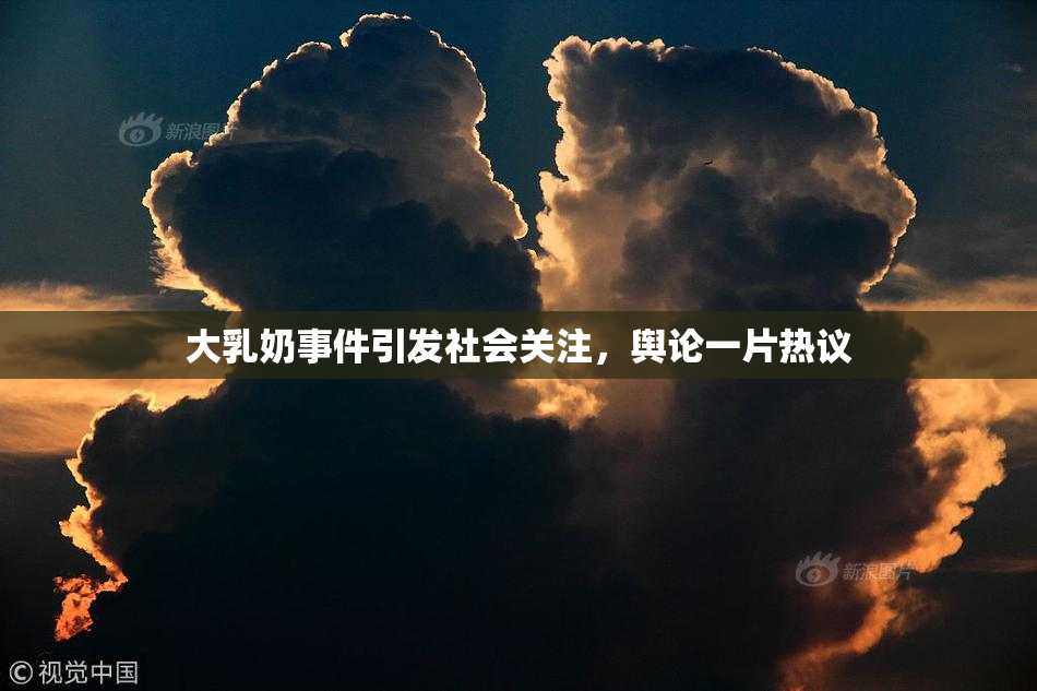 大乳奶事件引发社会关注，舆论一片热议