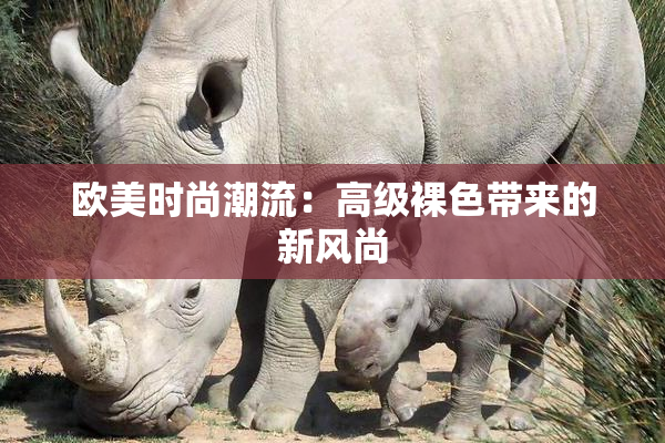 欧美时尚潮流：高级裸色带来的新风尚