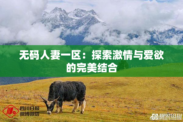 无码人妻一区：探索激情与爱欲的完美结合