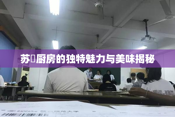 苏玥厨房的独特魅力与美味揭秘
