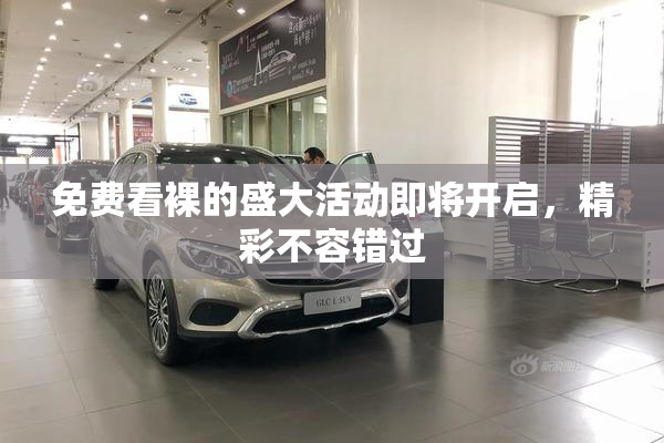 免费看裸的盛大活动即将开启，精彩不容错过