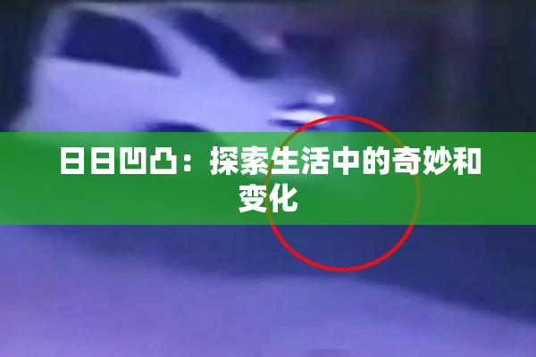 日日凹凸：探索生活中的奇妙和变化