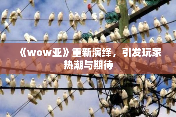 《wow亚》重新演绎，引发玩家热潮与期待