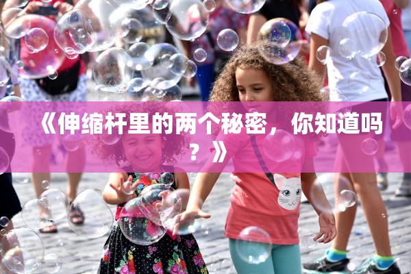 《伸缩杆里的两个秘密，你知道吗？》