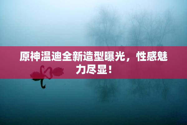 原神温迪全新造型曝光，性感魅力尽显！