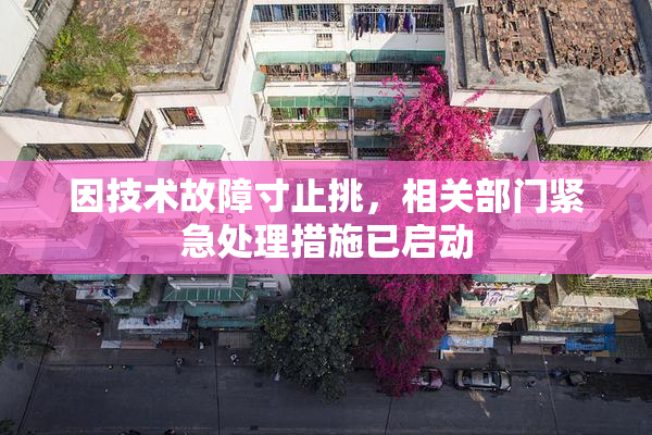 因技术故障寸止挑，相关部门紧急处理措施已启动