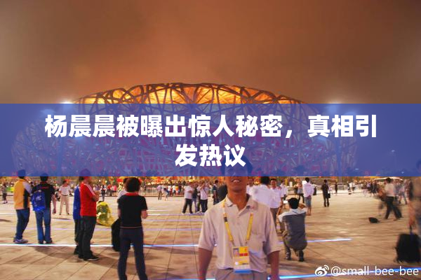 杨晨晨被曝出惊人秘密，真相引发热议