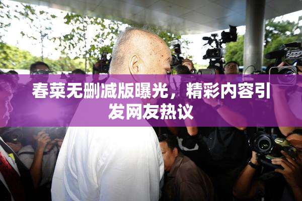 春菜无删减版曝光，精彩内容引发网友热议