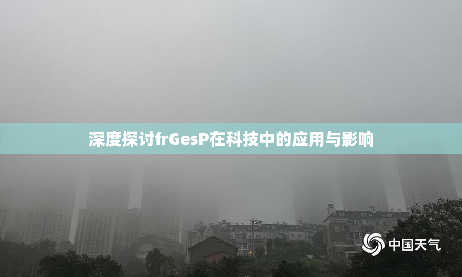 深度探讨frGesP在科技中的应用与影响