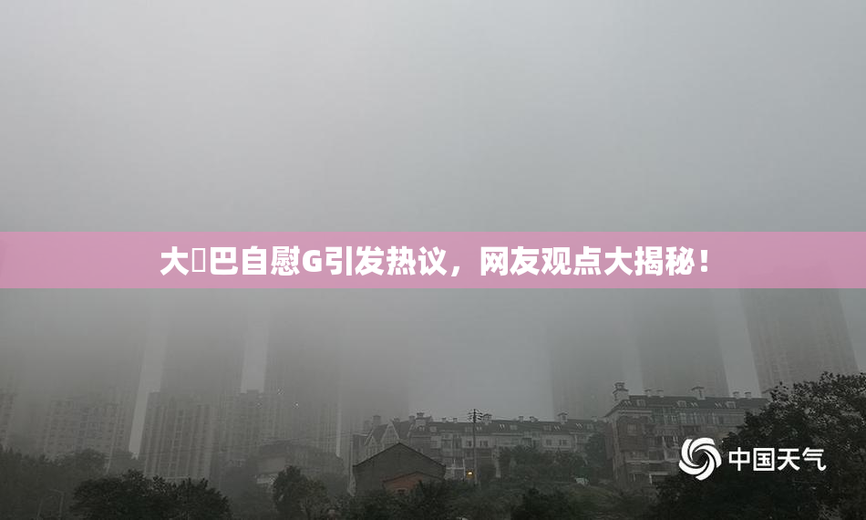 大鳮巴自慰G引发热议，网友观点大揭秘！