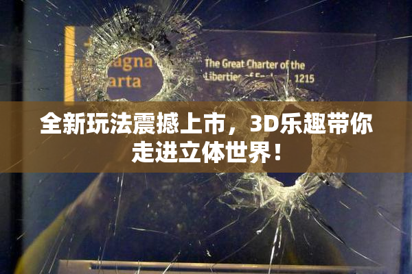 全新玩法震撼上市，3D乐趣带你走进立体世界！