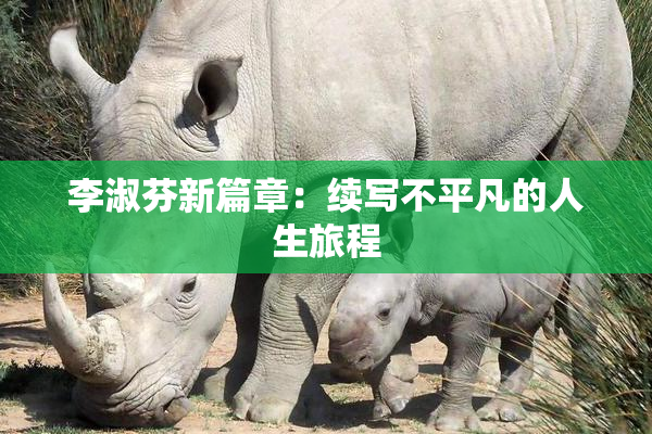 李淑芬新篇章：续写不平凡的人生旅程