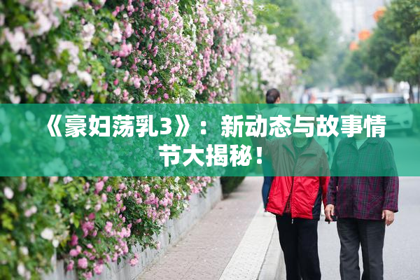 《豪妇荡乳3》：新动态与故事情节大揭秘！