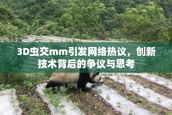 3D虫交mm引发网络热议，创新技术背后的争议与思考