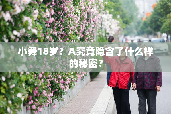 小舞18岁？A究竟隐含了什么样的秘密？