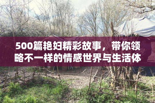 500篇艳妇精彩故事，带你领略不一样的情感世界与生活体验