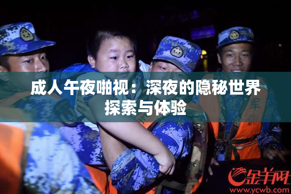 成人午夜啪视：深夜的隐秘世界探索与体验