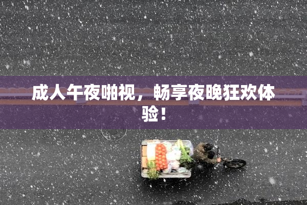 成人午夜啪视，畅享夜晚狂欢体验！