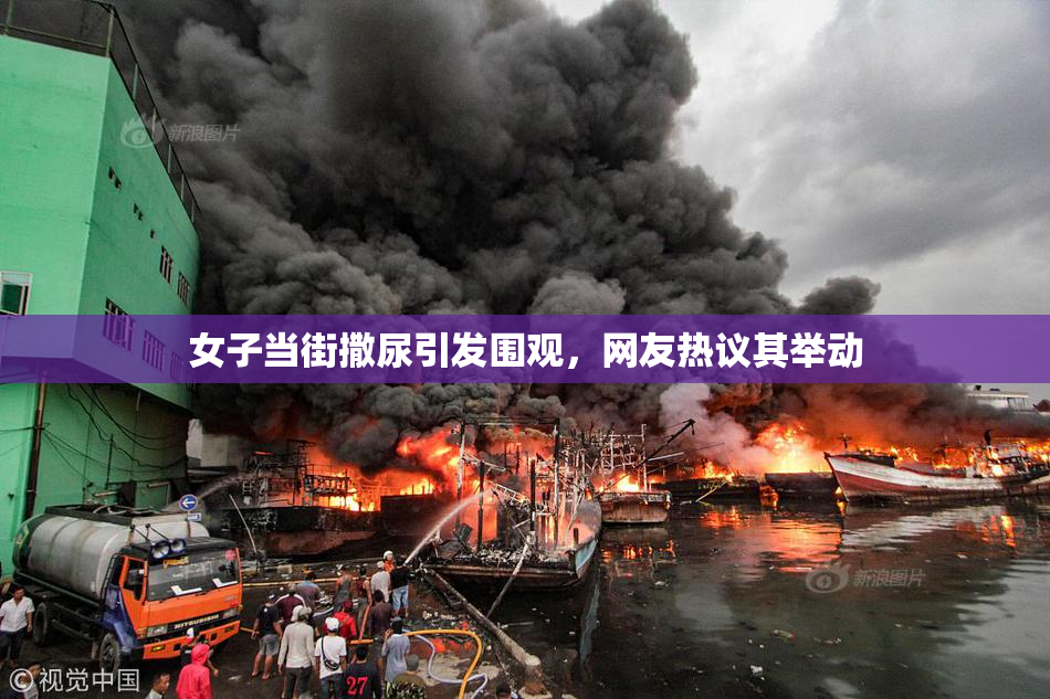 女子当街撒尿引发围观，网友热议其举动