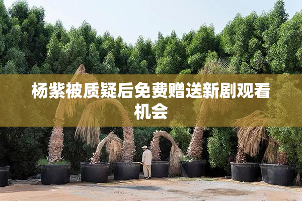 杨紫被质疑后免费赠送新剧观看机会