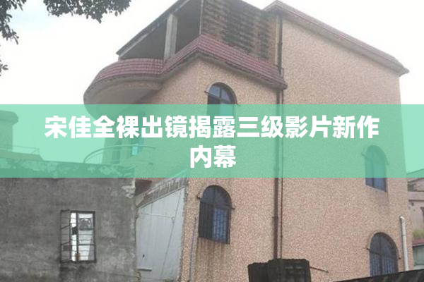 宋佳全裸出镜揭露三级影片新作内幕