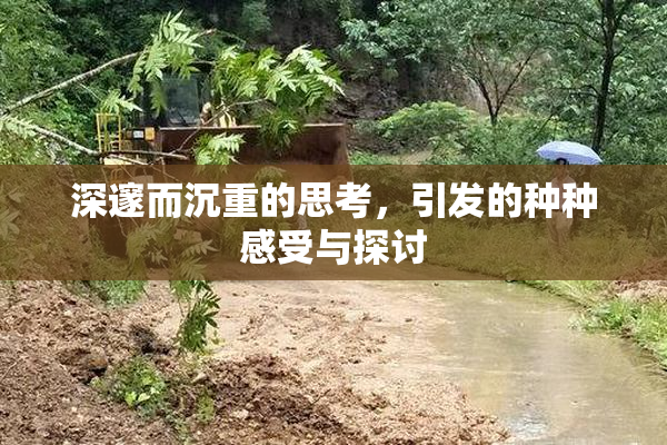 深邃而沉重的思考，引发的种种感受与探讨
